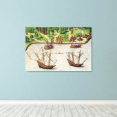 Toile Le Cap de Floride et le Dolphin River (Insitu (Plancher de Bois))