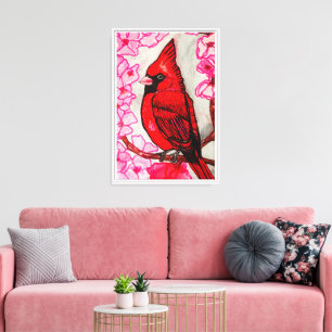 TOILE LE CARDINAL ROUGE