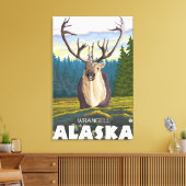 Toile Le caribou dans la nature - Wrangell, Alaska (Insitu(Salon))