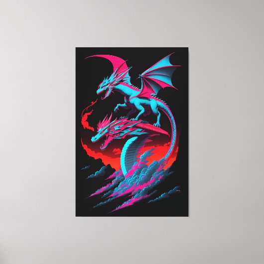 Toile Le Cavalier de Surf du Dragon (Recto)