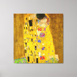Toile Le célèbre tableau de Gustav Klimt, The Kiss.<br><div class="desc">Le célèbre tableau de Gustav Klimt,  The Kiss. Impression de la toile. Célèbre peinture de Gustav Klimt.</div>