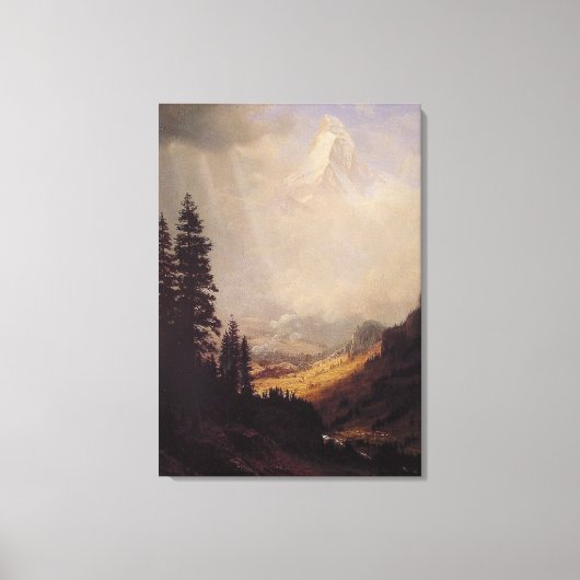 Toile Le Cervin d'Albert Bierstadt, 1867 (Recto)