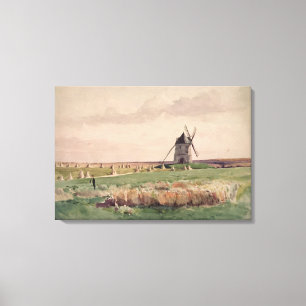 Toile Le champ de bataille de Crécy, le 26 août 1346