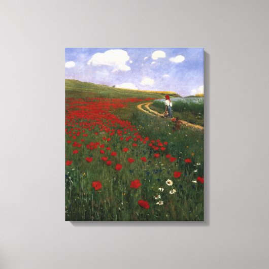 Toile Le champ de pavot (Recto)