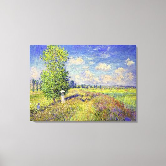 Toile Le champ de pavot d'été, par Claude Monet (Recto)