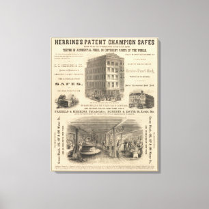 Toile Le Champion des brevets de Herring sécurise