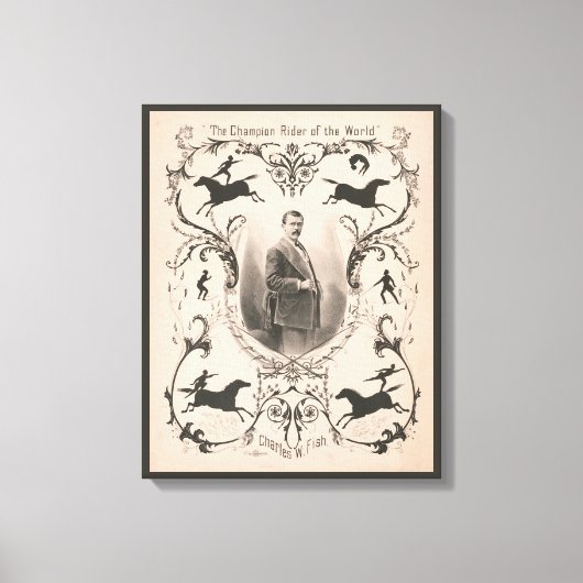 Toile Le Champion Du Monde, Charles W. Fish. (Recto)