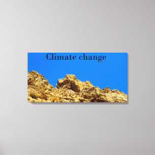 Toile Le changement climatique s'occupe de l'environneme