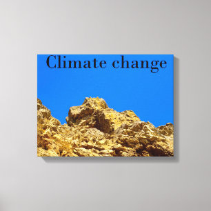 Toile Le changement climatique s'occupe de l'environneme