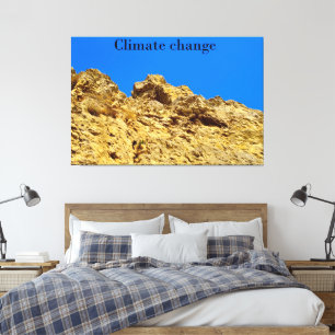 Toile Le changement climatique s'occupe de l'environneme