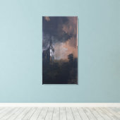 Toile Le château au clair de lune (Insitu (Plancher de Bois))