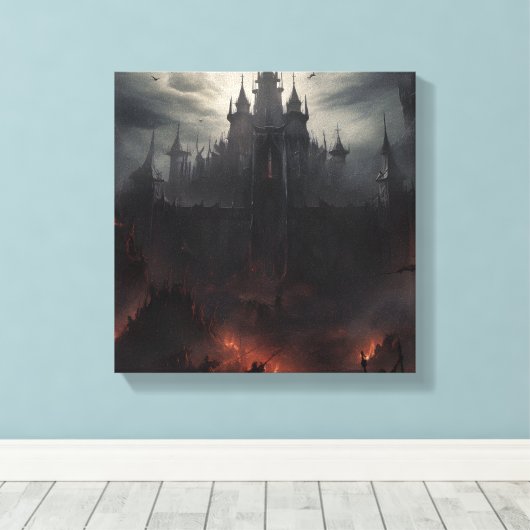 Toile Le château de Vampire (Insitu (Plancher de Bois))