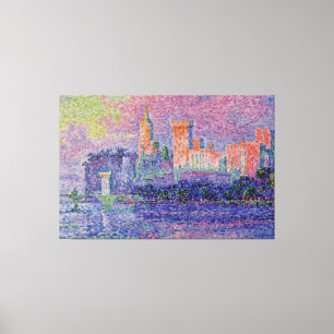 Toile Le Château des Papes de Signac