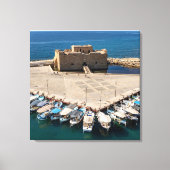Toile Le château et le port de Paphos (Recto)