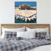 Toile Le château et le port de Paphos (Insitu(Chambre))
