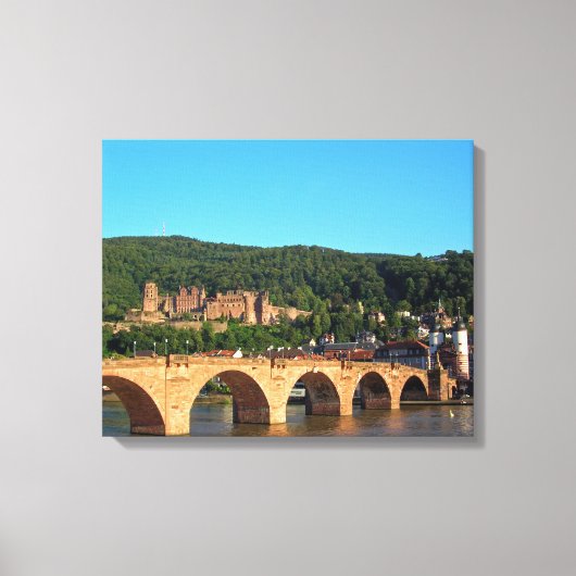 Toile Le château romantique de Heidelberg (Recto)