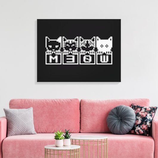 TOILE LE CHATS M30W 8 BITS (Insitu(Salon))