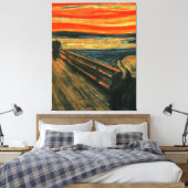 Toile Le chef-d'oeuvre du cri Peinture d'Edvard Munch (Insitu(Chambre))