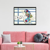 Toile "Le chef d'orchestre" par Ruchell Alexander (Insitu(Salon))