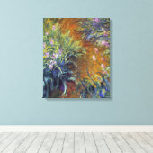 Toile Le chemin à travers les iris par Claude Monet (Insitu (Plancher de Bois))