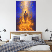 Toile Le chemin du feu, le chant de la loi (Insitu(Chambre))