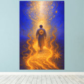 Toile Le chemin du feu, le chant de la loi (Insitu (Plancher de Bois))