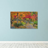 Toile Le chemin mène à la banquette du parc (Insitu (Plancher de Bois))