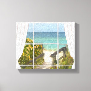 Toile Le chemin vers la plage