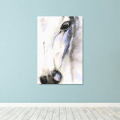 Toile Le Cheval Blanc - Peinture Originale (Insitu (Plancher de Bois))