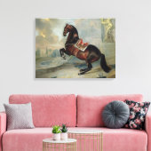 Toile Le cheval de la baie sombre "Valido" (Insitu(Salon))