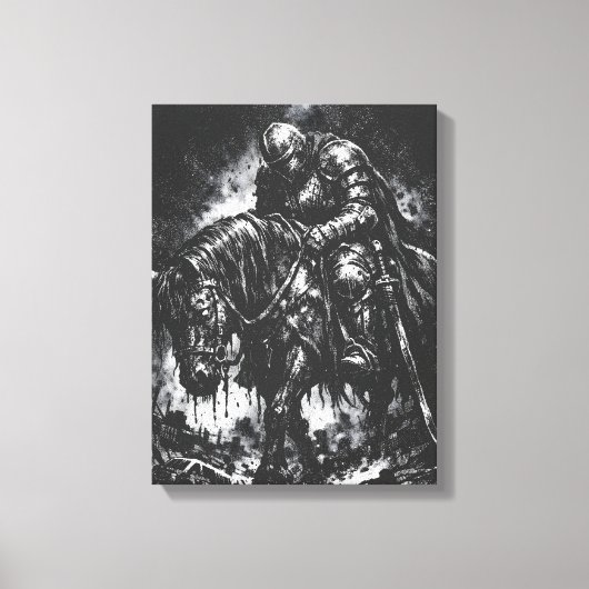 Toile Le Chevalier Déchu par BurnsInHell (Recto)