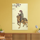 Toile Le Chevalier, détail de fac-similé (Insitu(Salon))