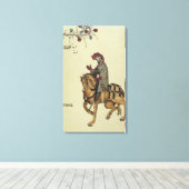 Toile Le Chevalier, détail de fac-similé (Insitu (Plancher de Bois))