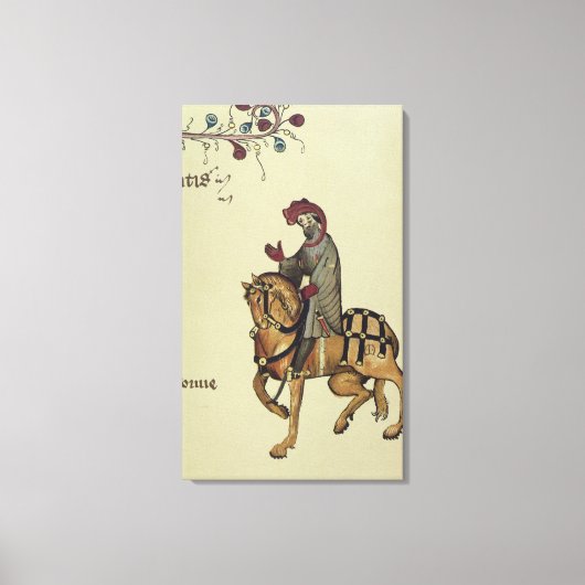 Toile Le Chevalier, détail de fac-similé (Recto)