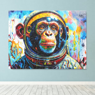 TOILE LE CHIMPANZÉE ASTRONAUTE RENTRE À LA MAISON-9