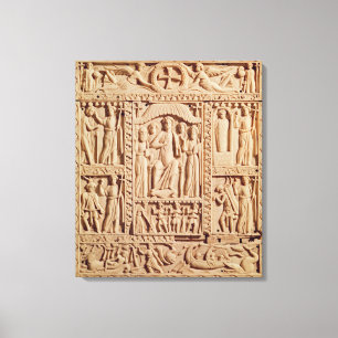 Toile Le Christ a couronné, d'un Evangelistary