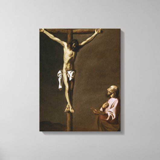 Toile Le Christ crucifié avec un peintre (Recto)