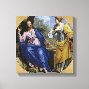 Toile Le Christ et la femme de Samaria
