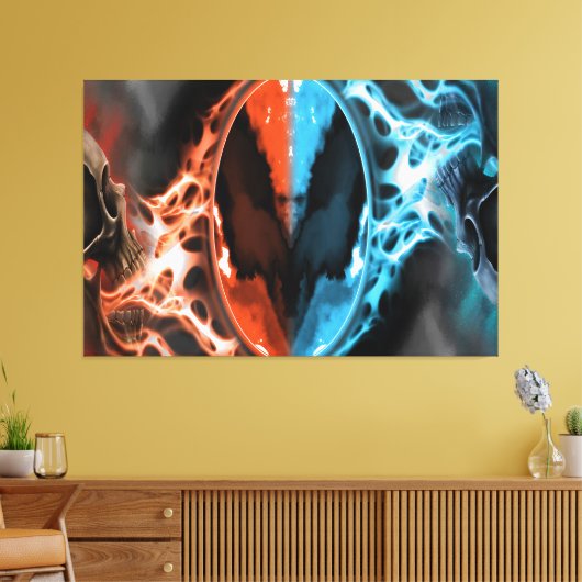 Toile Le ciel et l'enfer (Insitu(Salon))