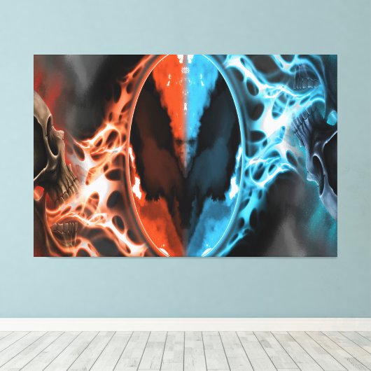 Toile Le ciel et l'enfer (Insitu (Plancher de Bois))