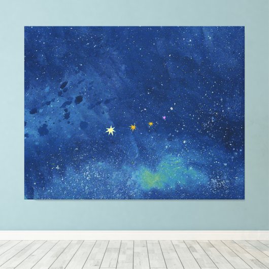 Toile Le ciel étoilé (Insitu (Plancher de Bois))