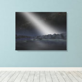 Toile Le ciel nocturne d'une hypothétique planète alien (Insitu (Plancher de Bois))