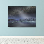 Toile Le ciel nocturne d'une hypothétique planète alien  (Insitu (Plancher de Bois))