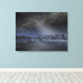 Toile Le ciel nocturne d'une hypothétique planète alien  (Insitu (Plancher de Bois))