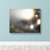 Toile Le ciel nocturne vu d'un avion hypothétique (Insitu (Plancher de Bois))