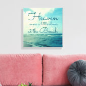 TOILE LE CIEL SEMBLE UN PEU PLUS PROCHE DE LA PLAGE (Insitu(Salon))