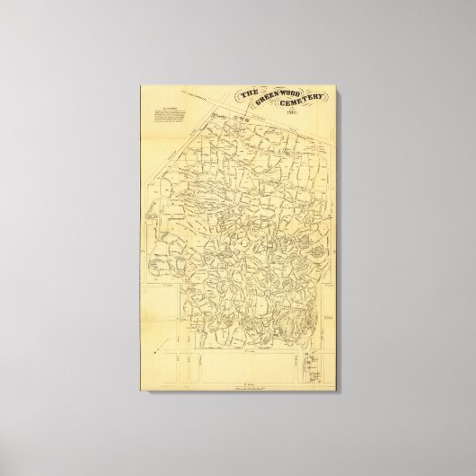 Toile Le cimetière de bois vert (Recto)