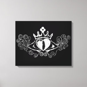 Toile Le Claddagh (blanc)