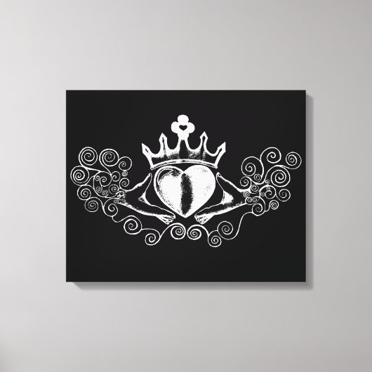 Toile Le Claddagh (blanc) (Recto)