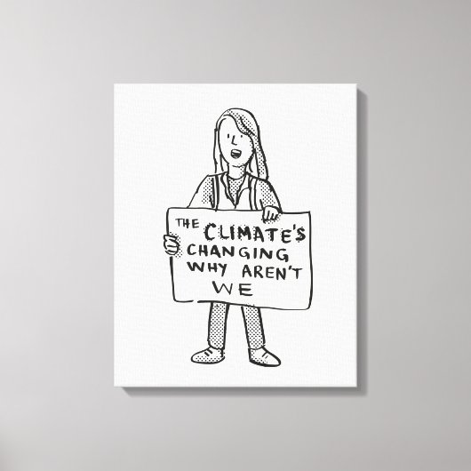 Toile Le climat change pourquoi nous ne sommes pas (Recto)